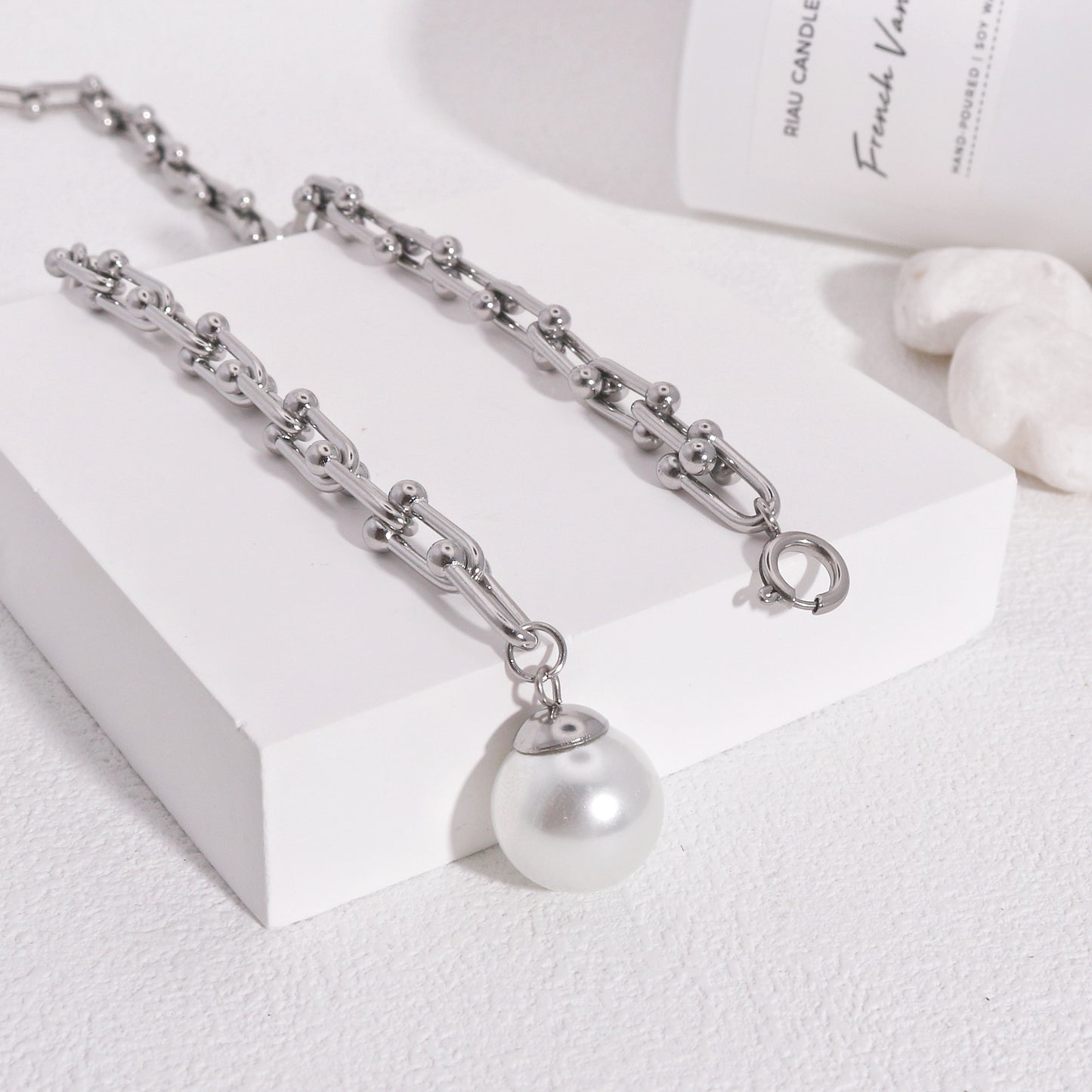Adelia Interlocking Chain Link Statement Necklace