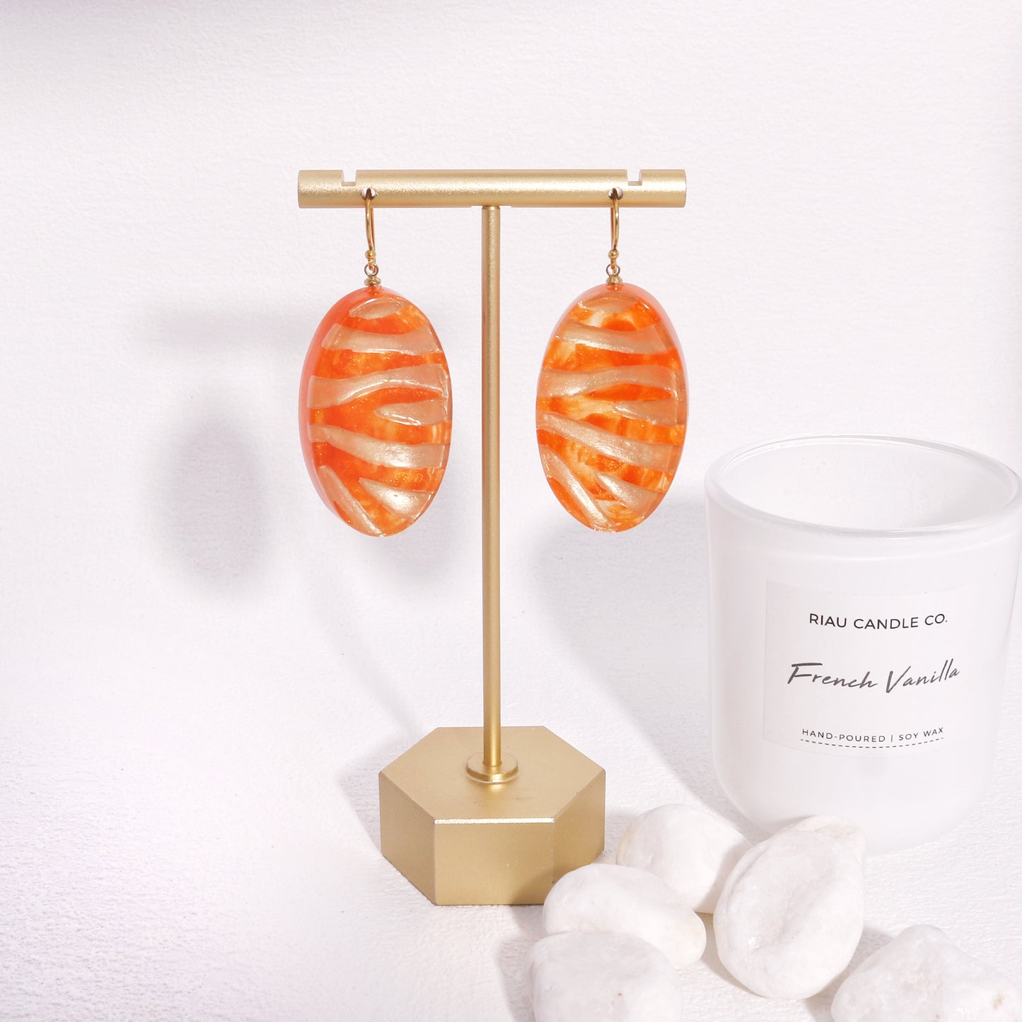 Lilith Gold Orange Earrings