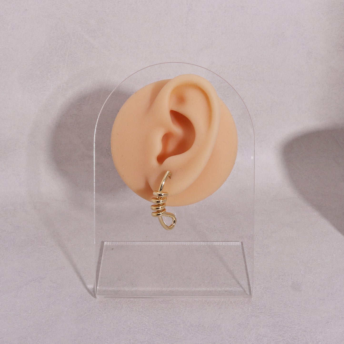 Piper Metallic Twisted Rope Drop Earrings