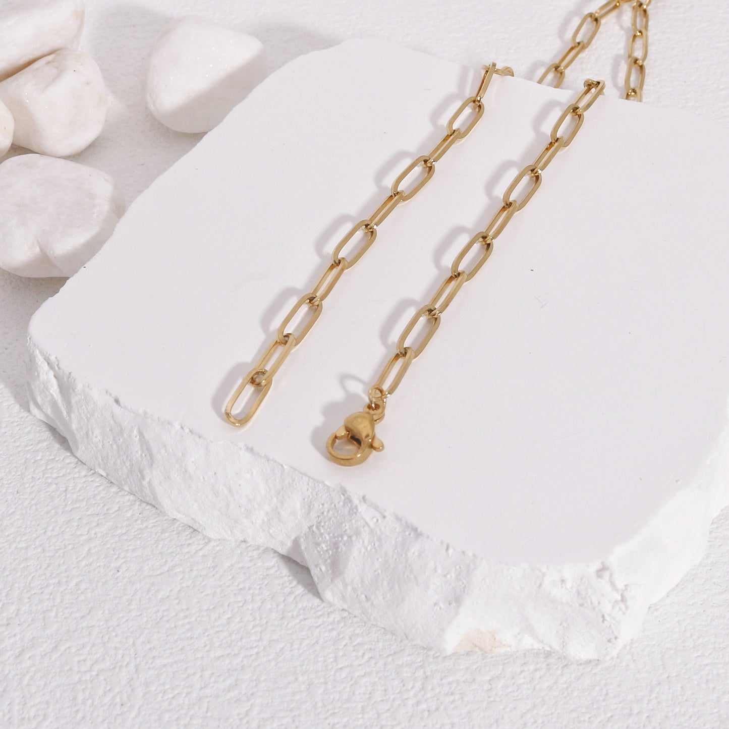 Alexa Natural Rose Quartz Statement Necklace