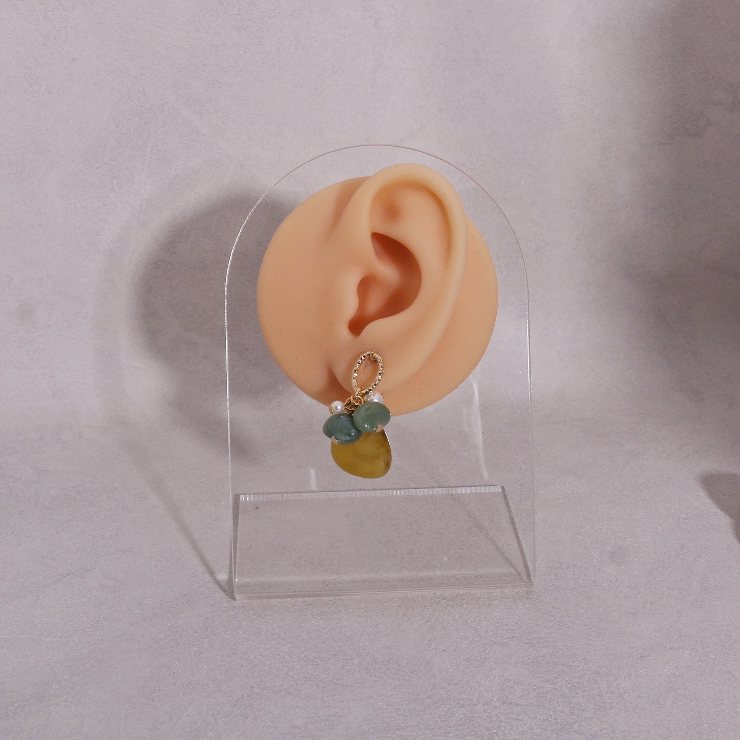 Tallulah Handwired Resin Gem Beads Dangle Earrings