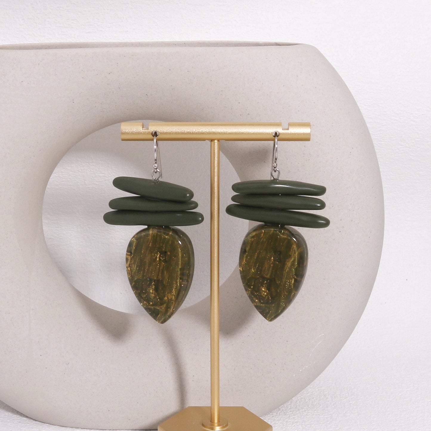 ZSISKA -Cedar Statement Drop Earrings