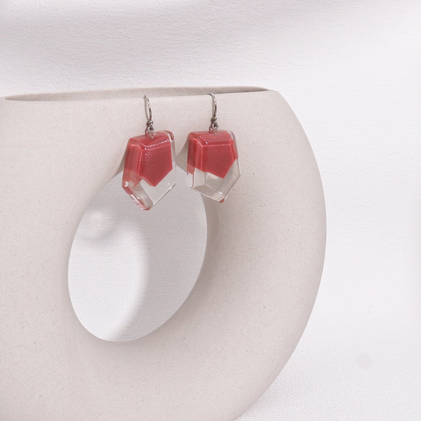 ZSISKA -Mystique Cinammon Pink Drop Earrings