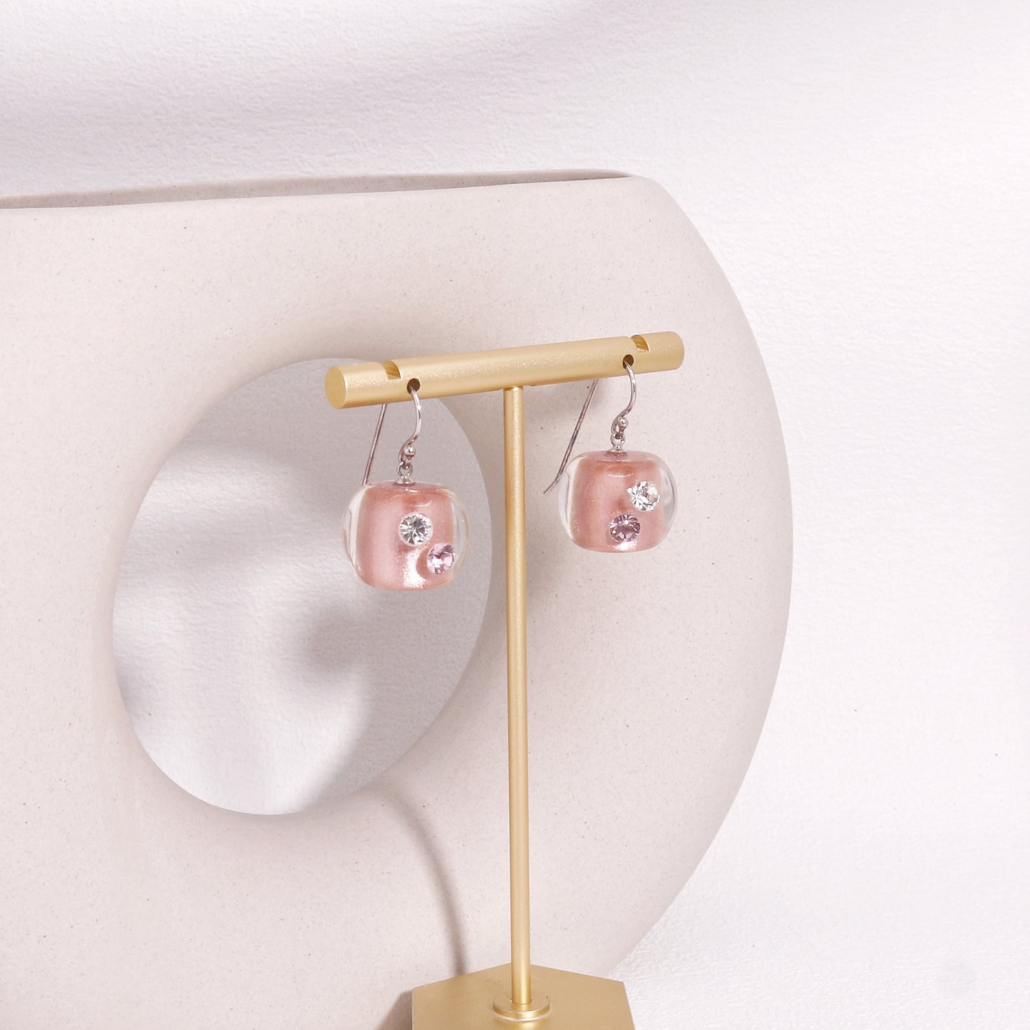 ZSISKA -Bliss Short Dangle Crystal Earrings