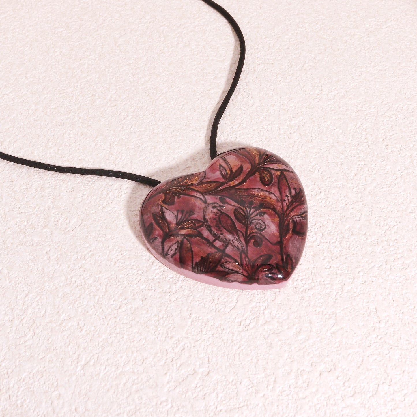 RENAISSANCE Pink Heart Pendant