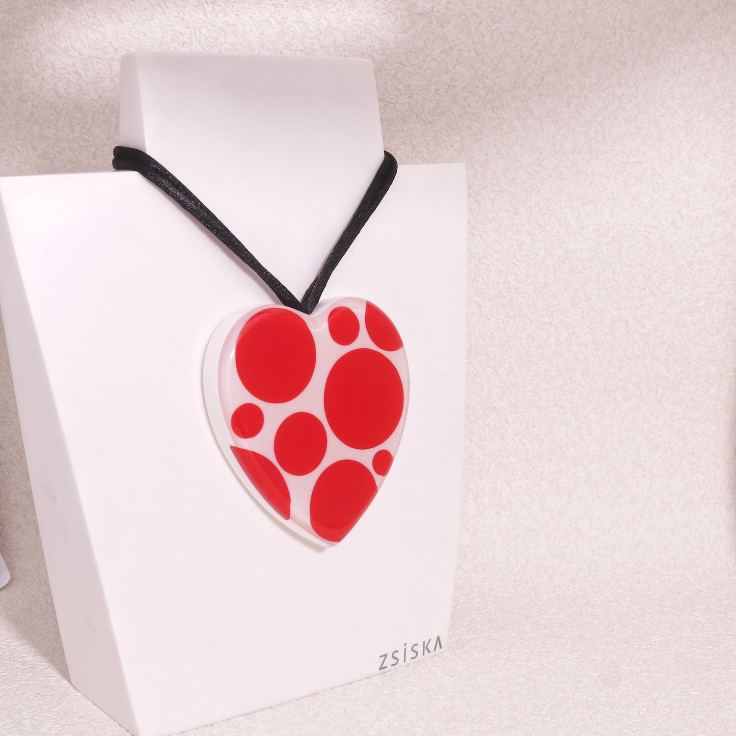 ITSY BITSY Red Polka Dot Pendant Necklace