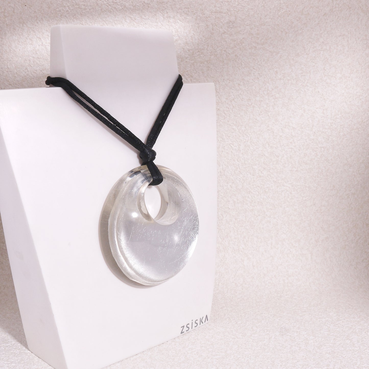 PRECIOUS Silver Foil Statement Pendant
