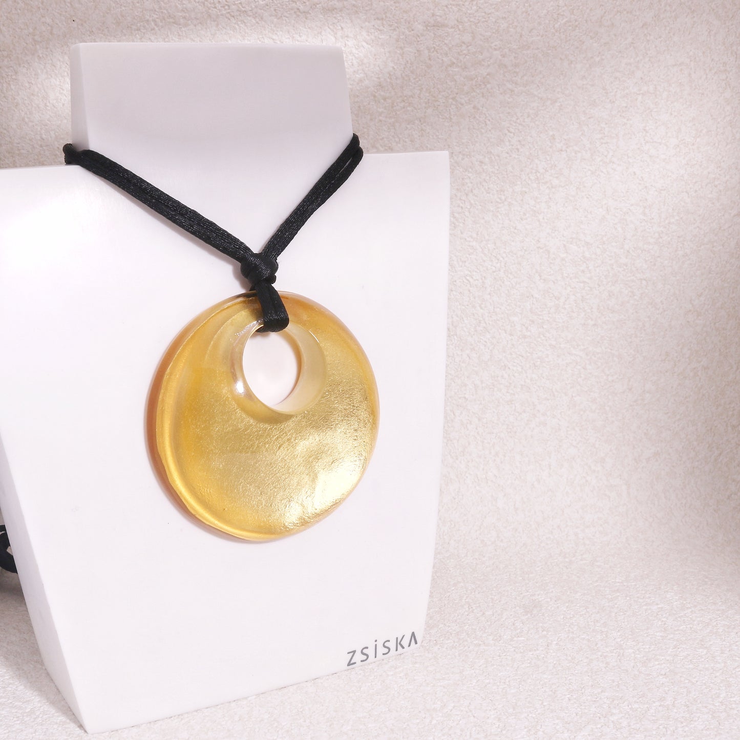 PRECIOUS Gold Foil Statement Pendant