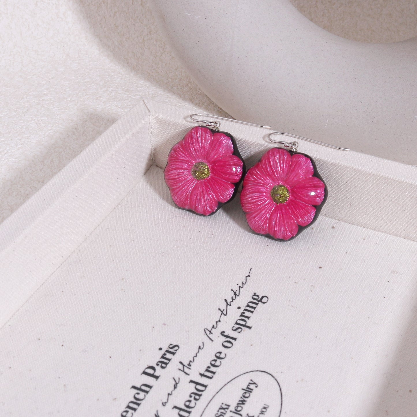 GARLAND Floral Statement Drop Earrings