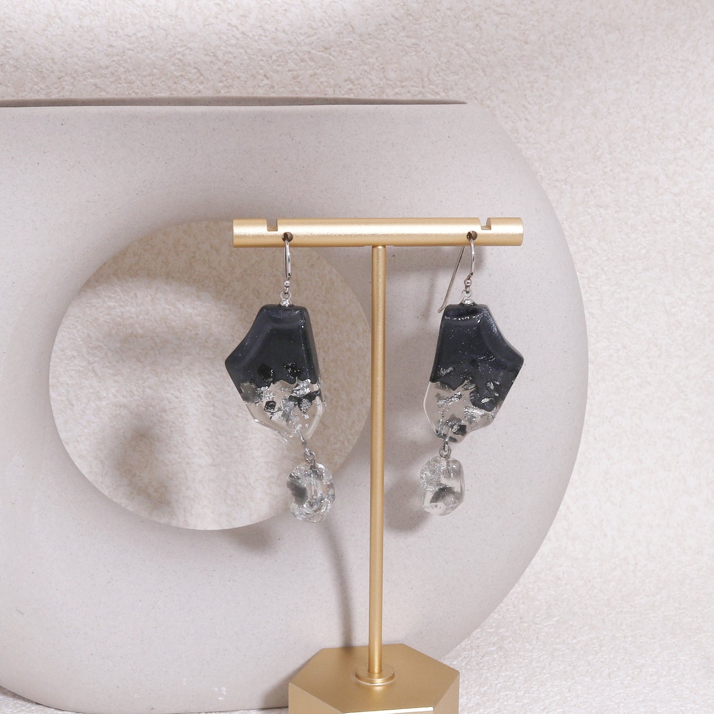 ANAIS - Mystic Black Drop Dangle Earrings