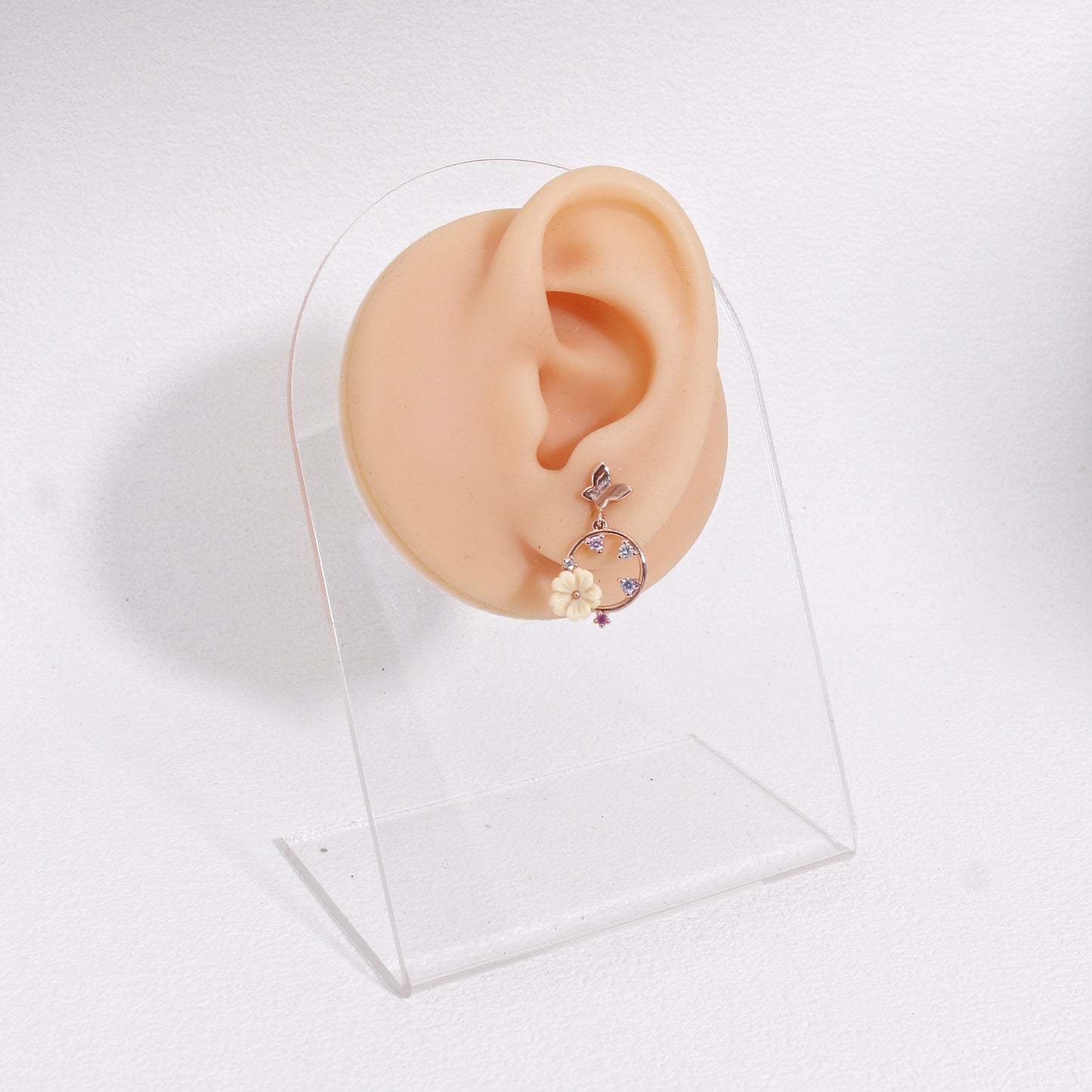 Shanice Delicate Butterfly and Flower Earrings