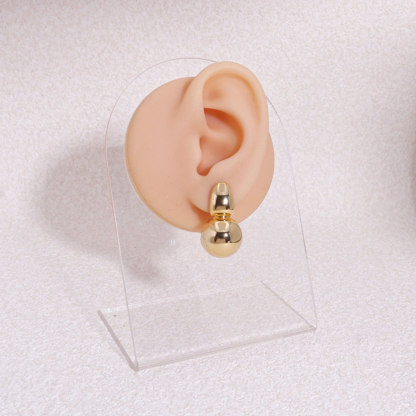 High Polish Spherical Ball Earrings