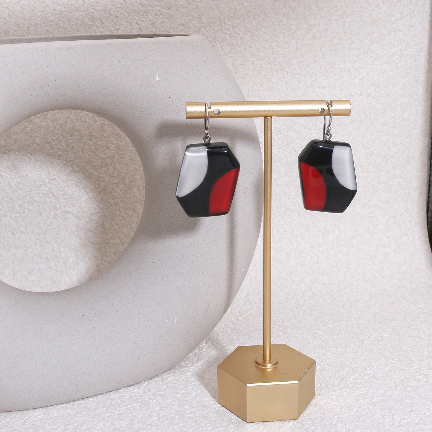 INDY Abstract Rectanglo Drop Earrings