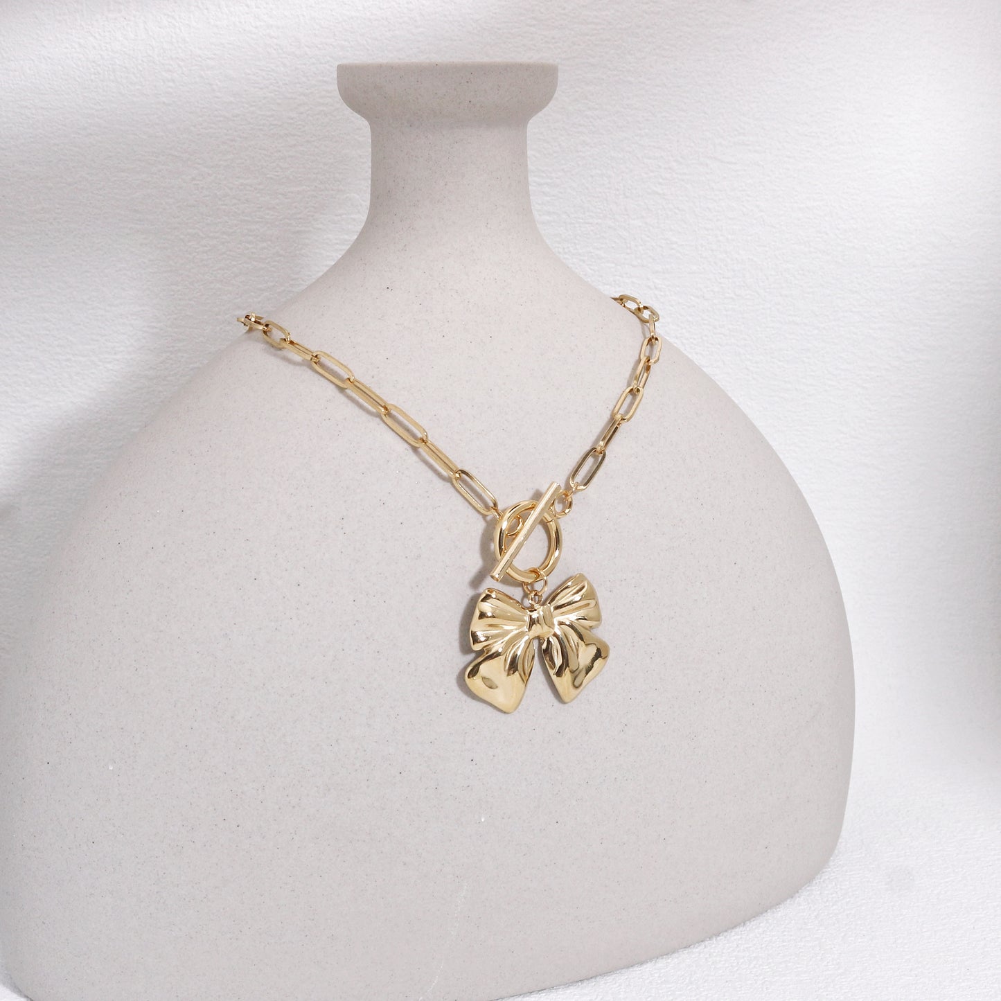 Rebecca Bow Tie Ribbon Necklace