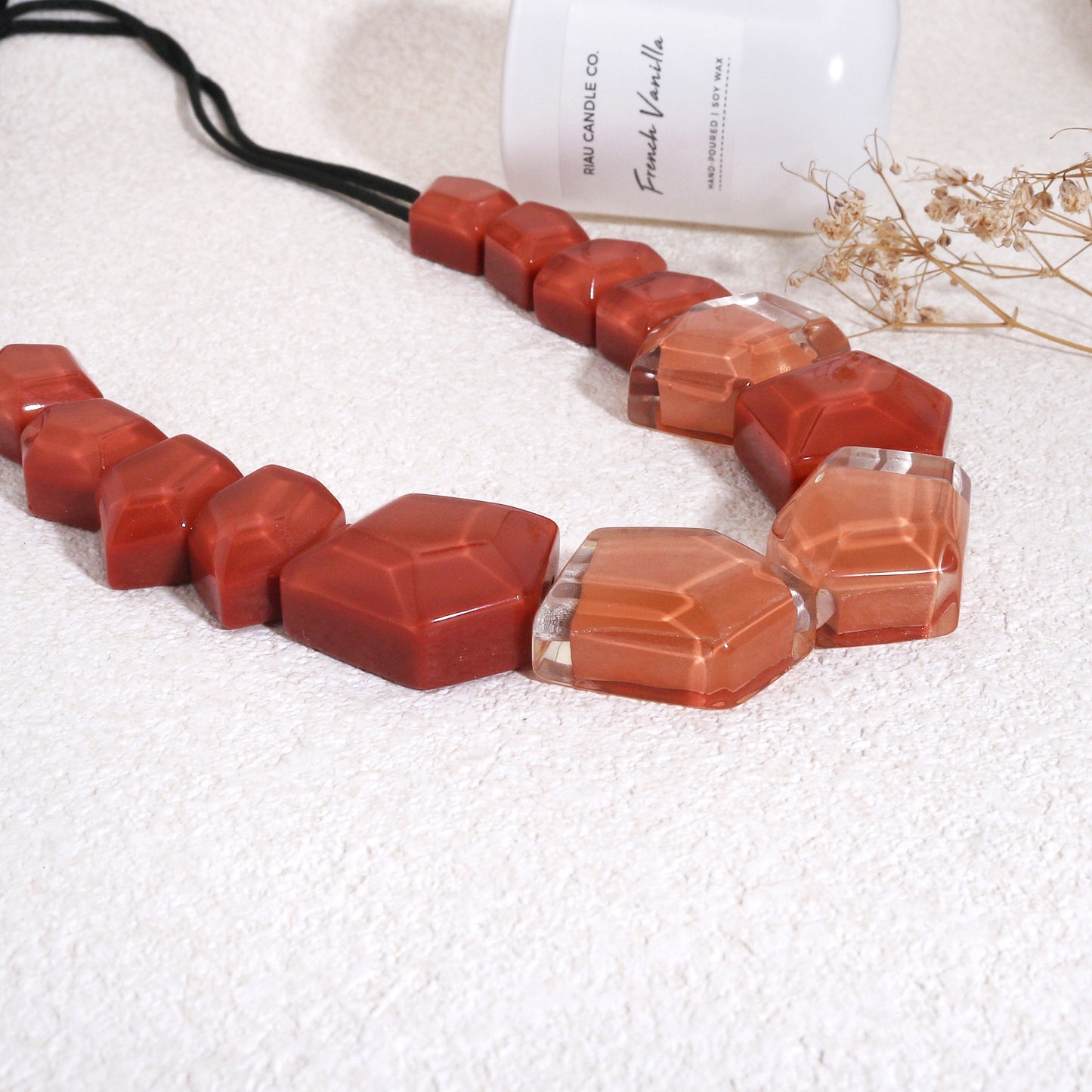 MYSTIQUE Estate Style Glass Necklace