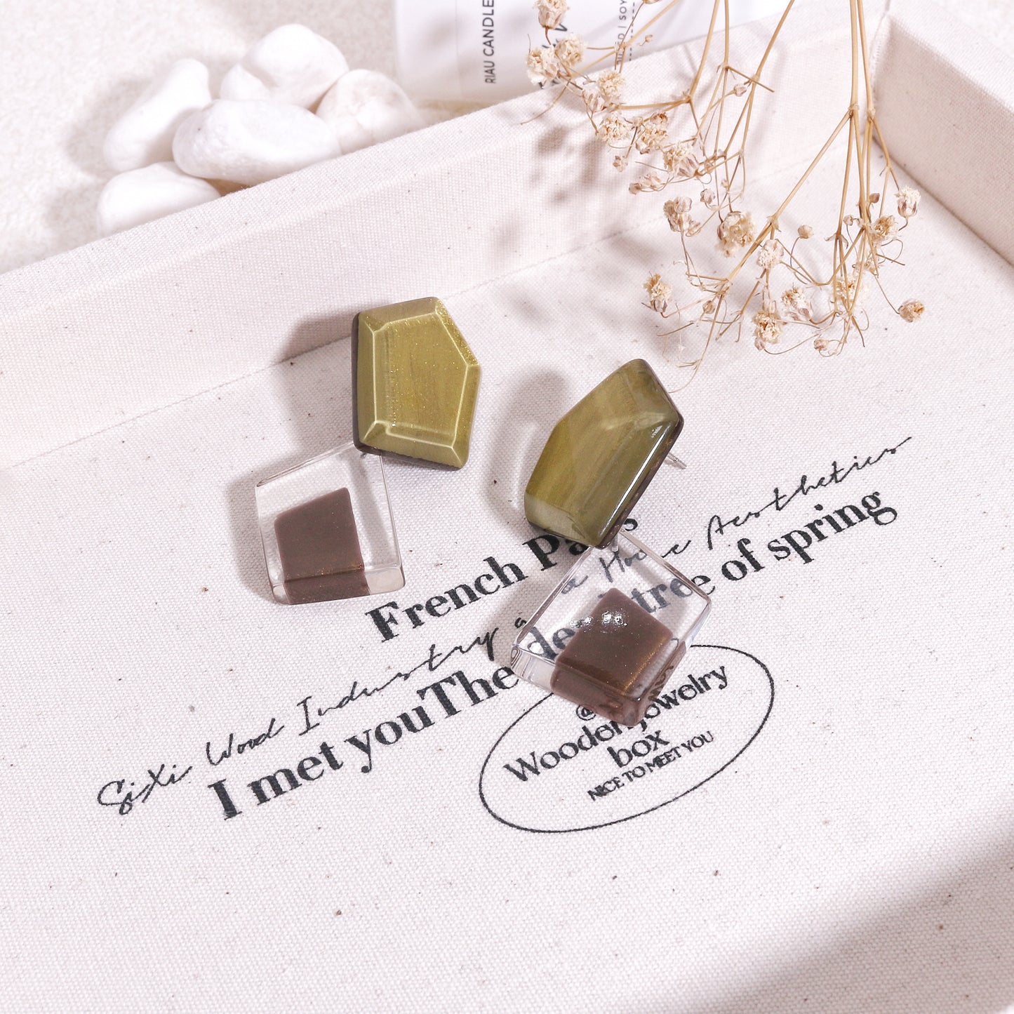 MYSTIQUE Geometric Crystal Drop Earrings