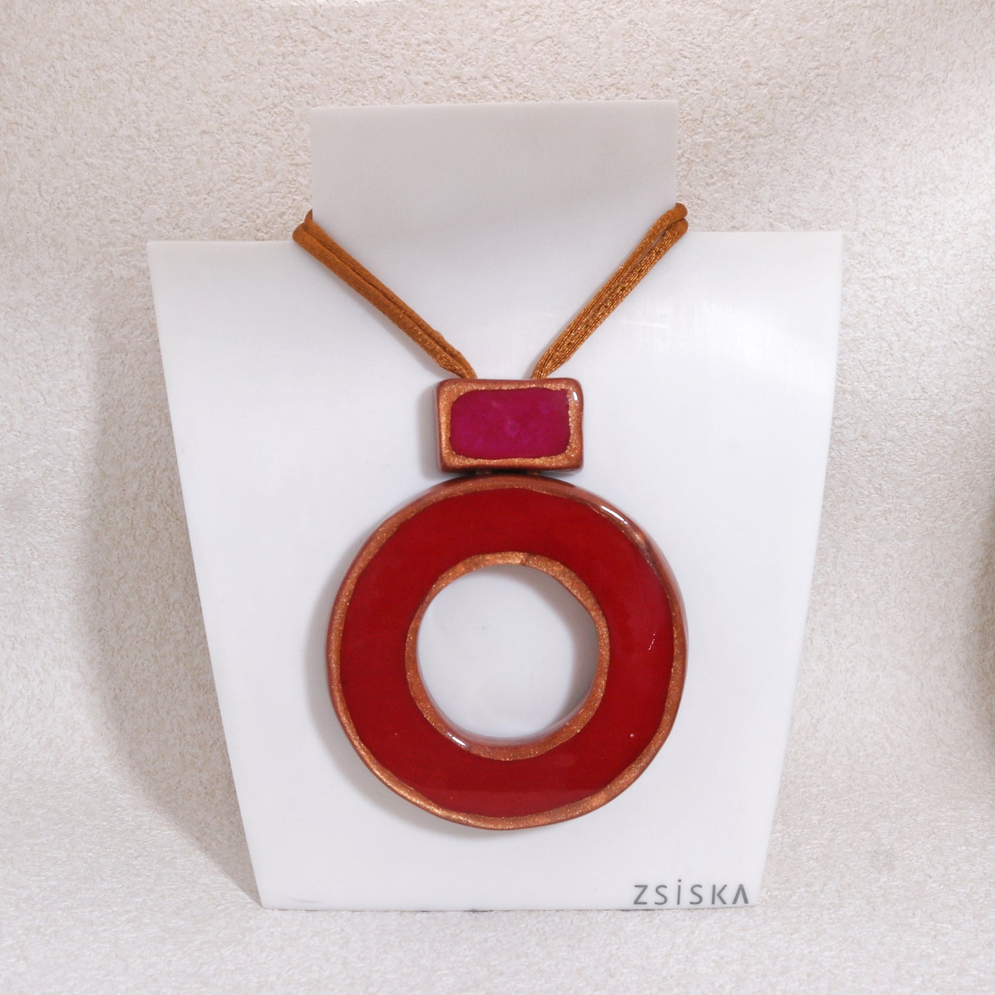 FARA Colored Donut Pendant Large