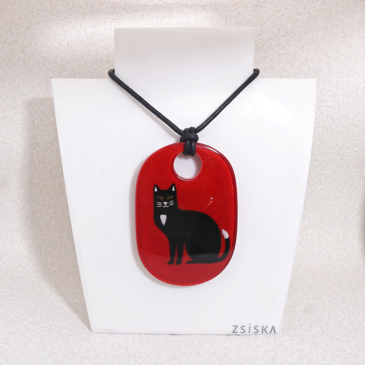 MICKEY Handpainted Cat Lover Pendant