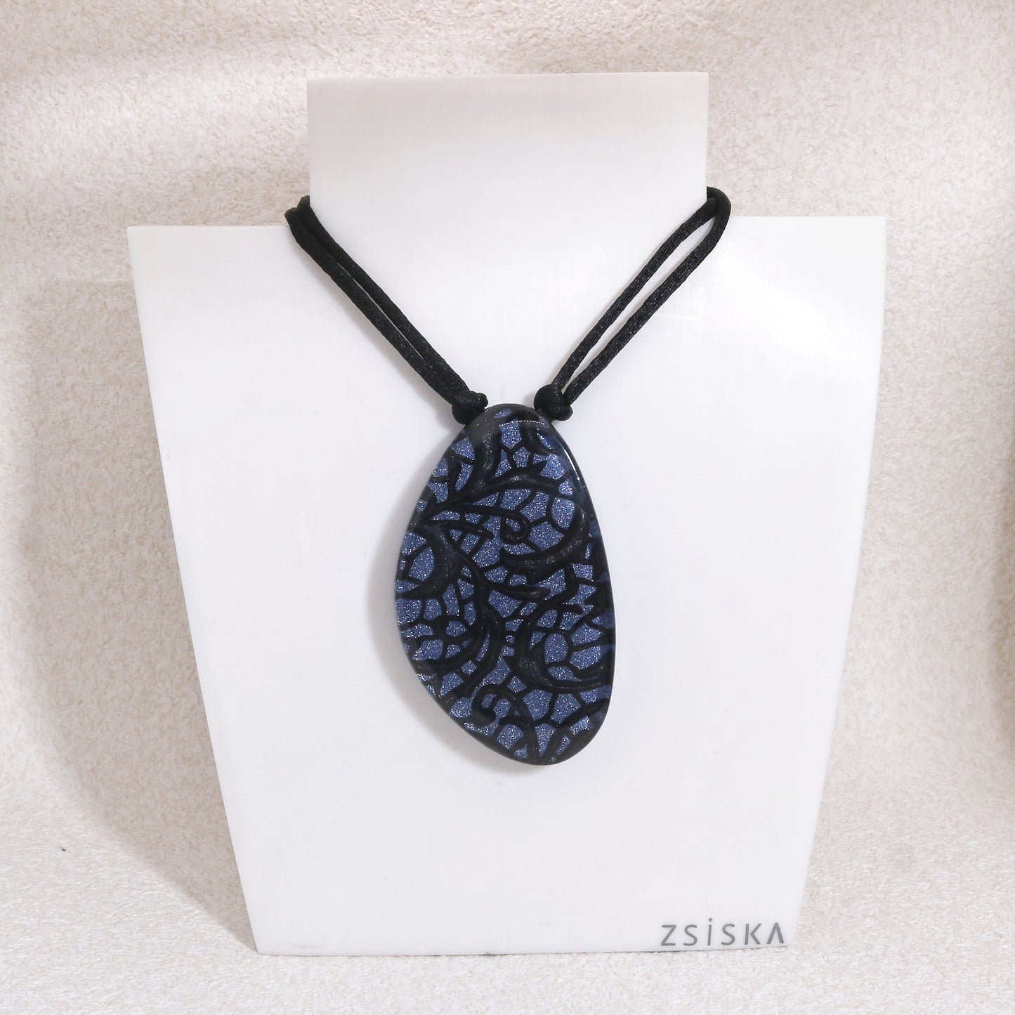 PEACE Solitaire Pendant in Lavender