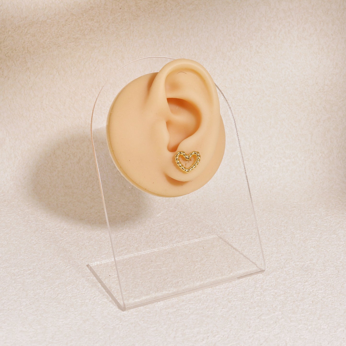 Madison Mini Heart Steel Stud Earrings