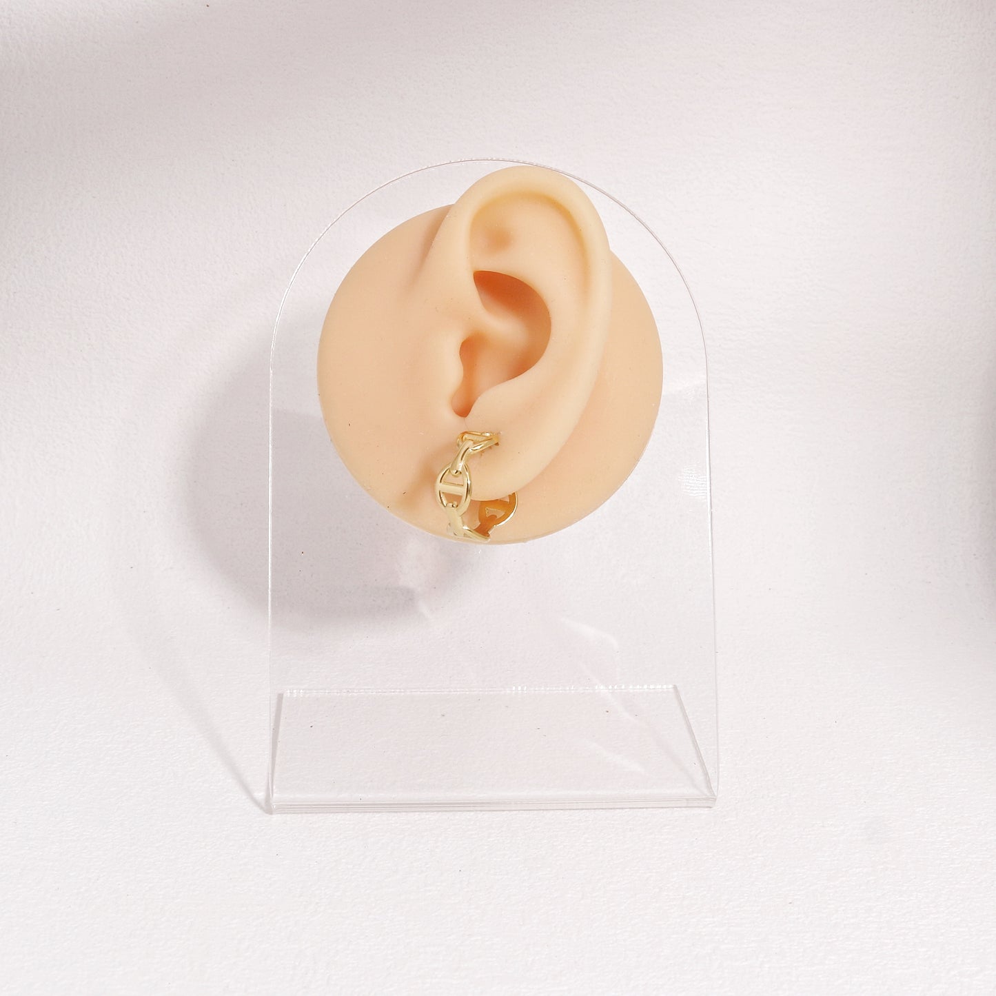 Danielle Solid Steel Geometric Hoop Earrings