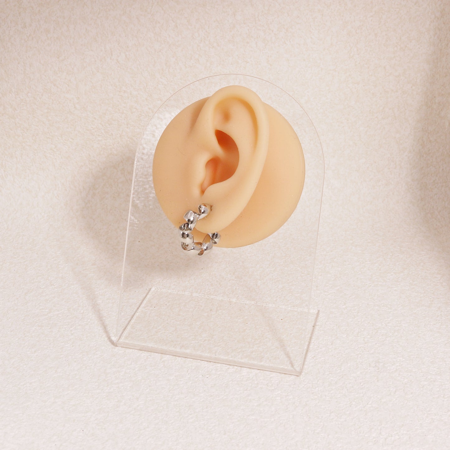 Klaviana Stylish Ribbon Hoop Earrings