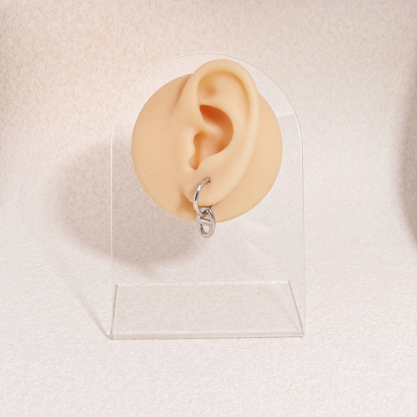 Calabasa Steel Statement Hoop Drop Earrings