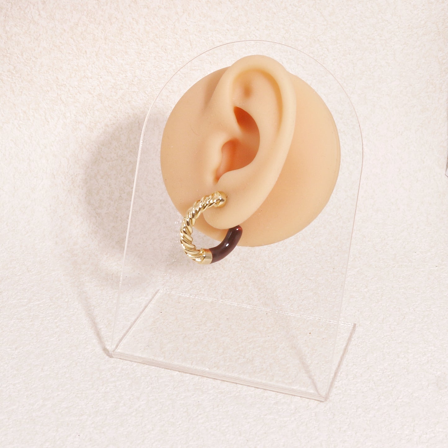 Ellery Painted Gold Hoop Earrings