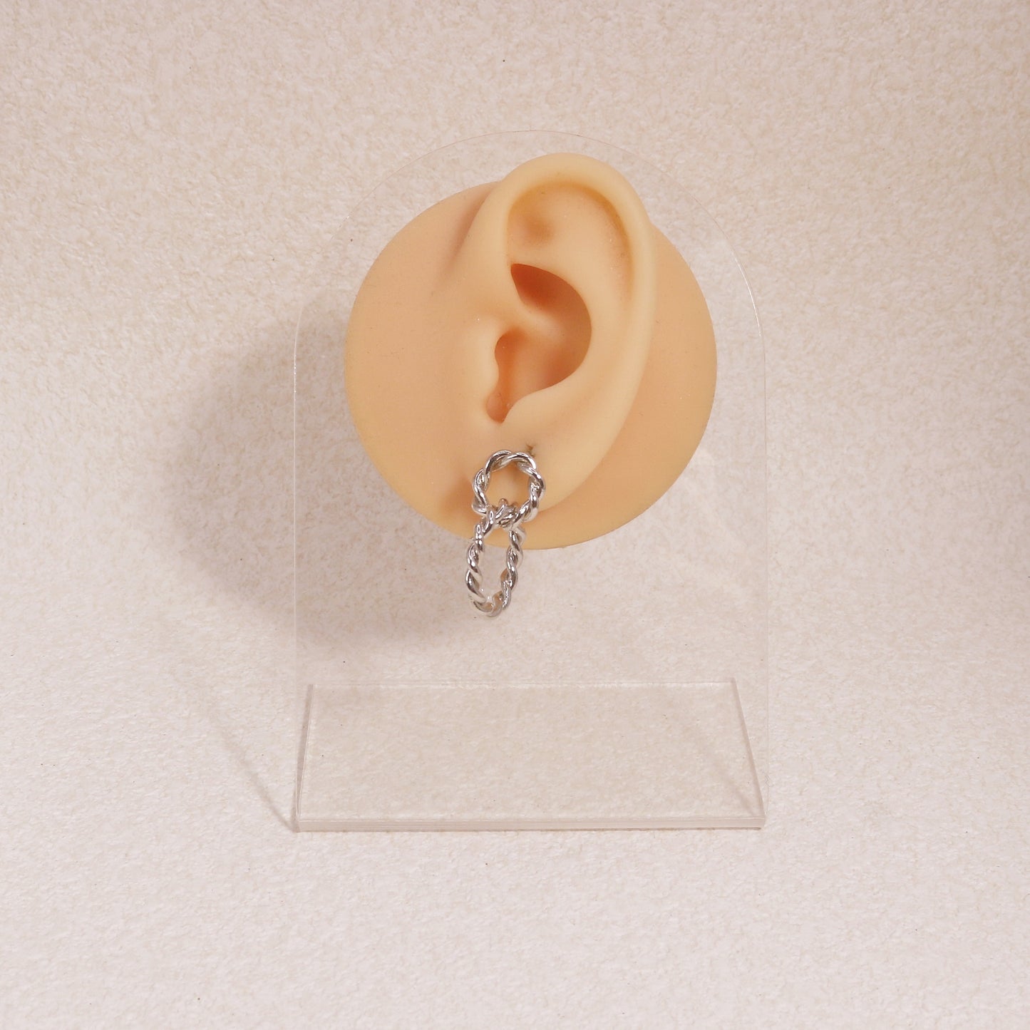 Hathaway Double Circle French Twist Drop Earrings