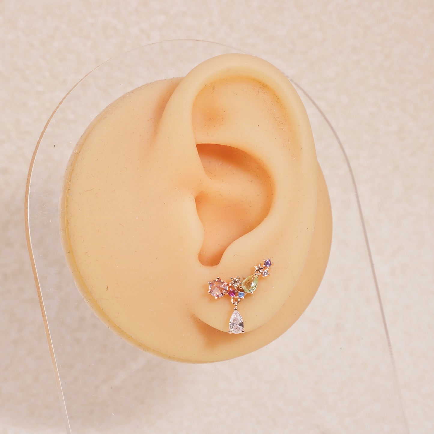 Arabella Top Selling Asymmetrical Korean Crystal Earrings