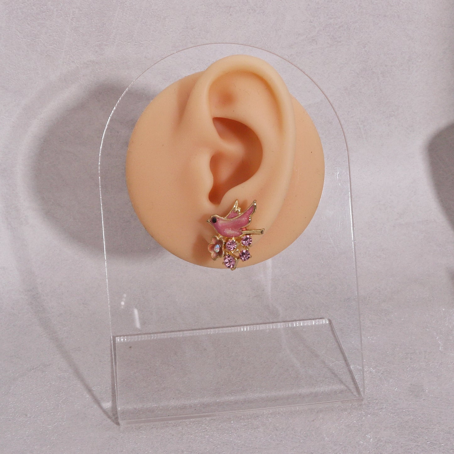 Everly Hand-painted Dove Stud Earrings