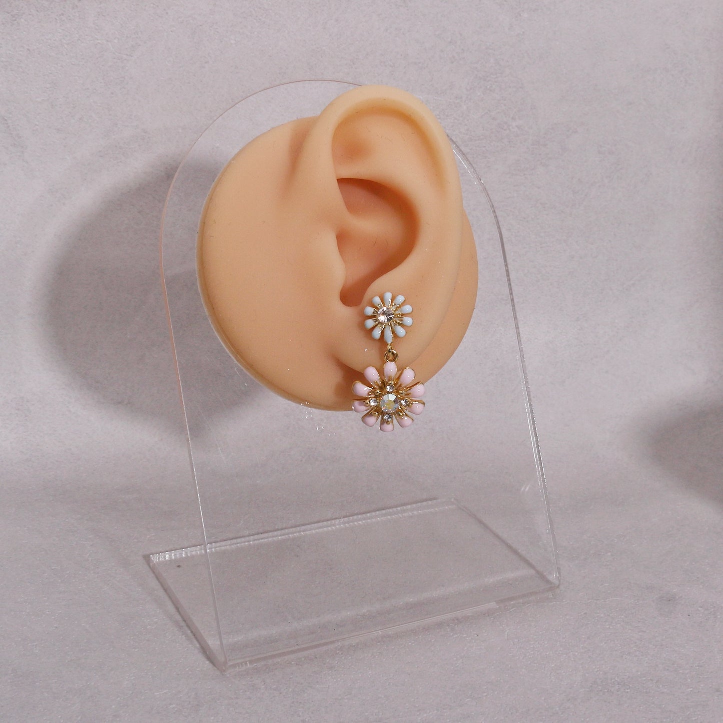 Cynthia Sweet Pastel Floral Dangle Earrings