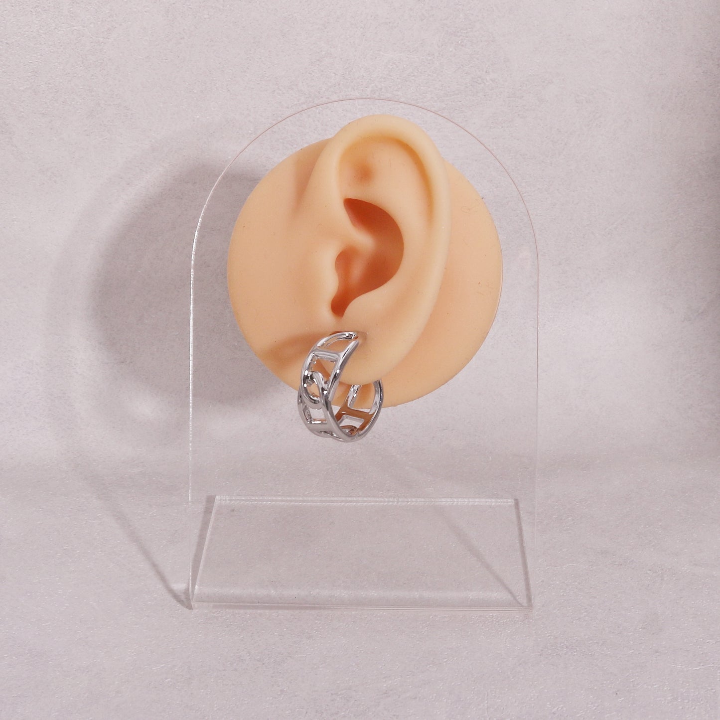 Livia Statement Metal Hoop Earrings