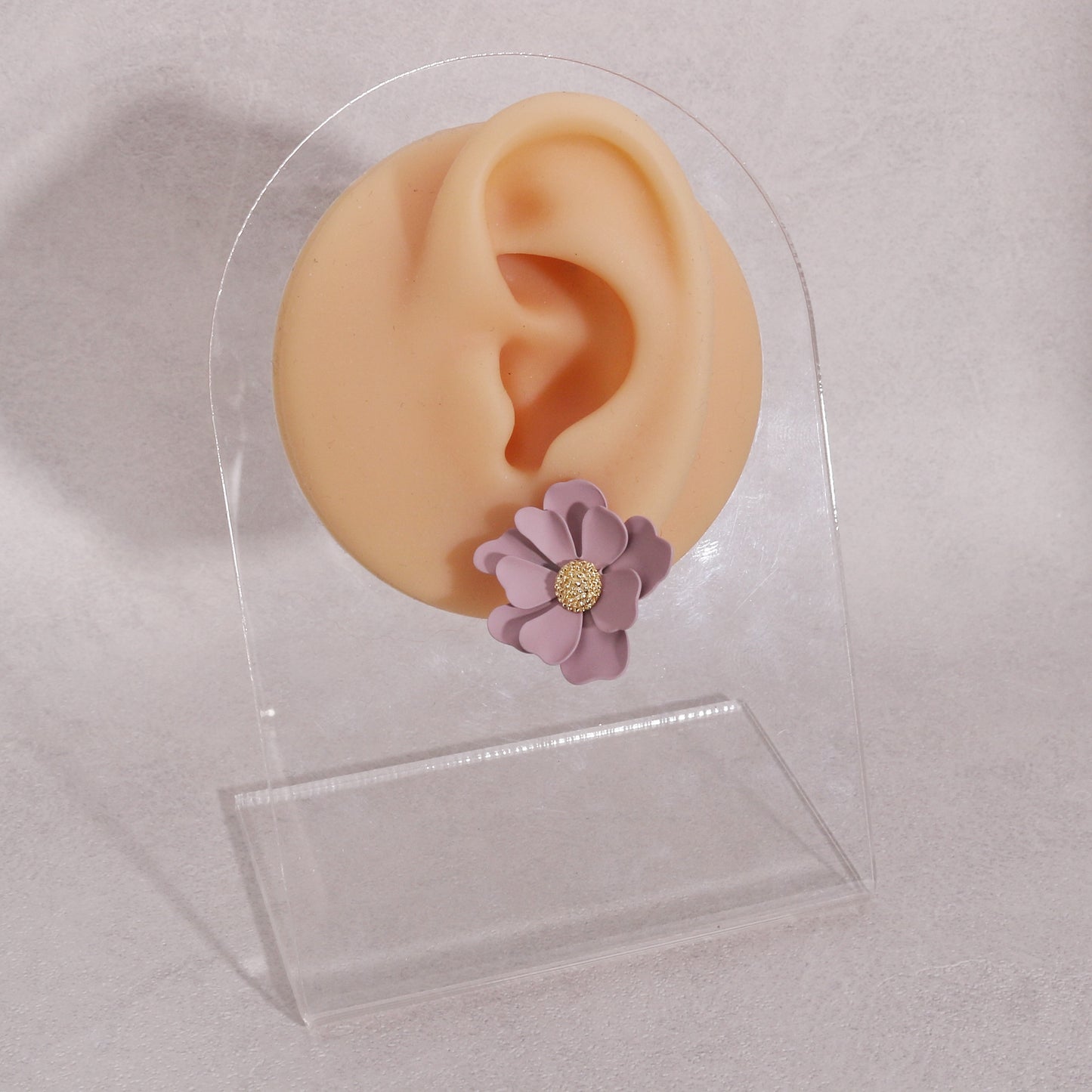 Callidora Statement Floral Drop Stud Earrings