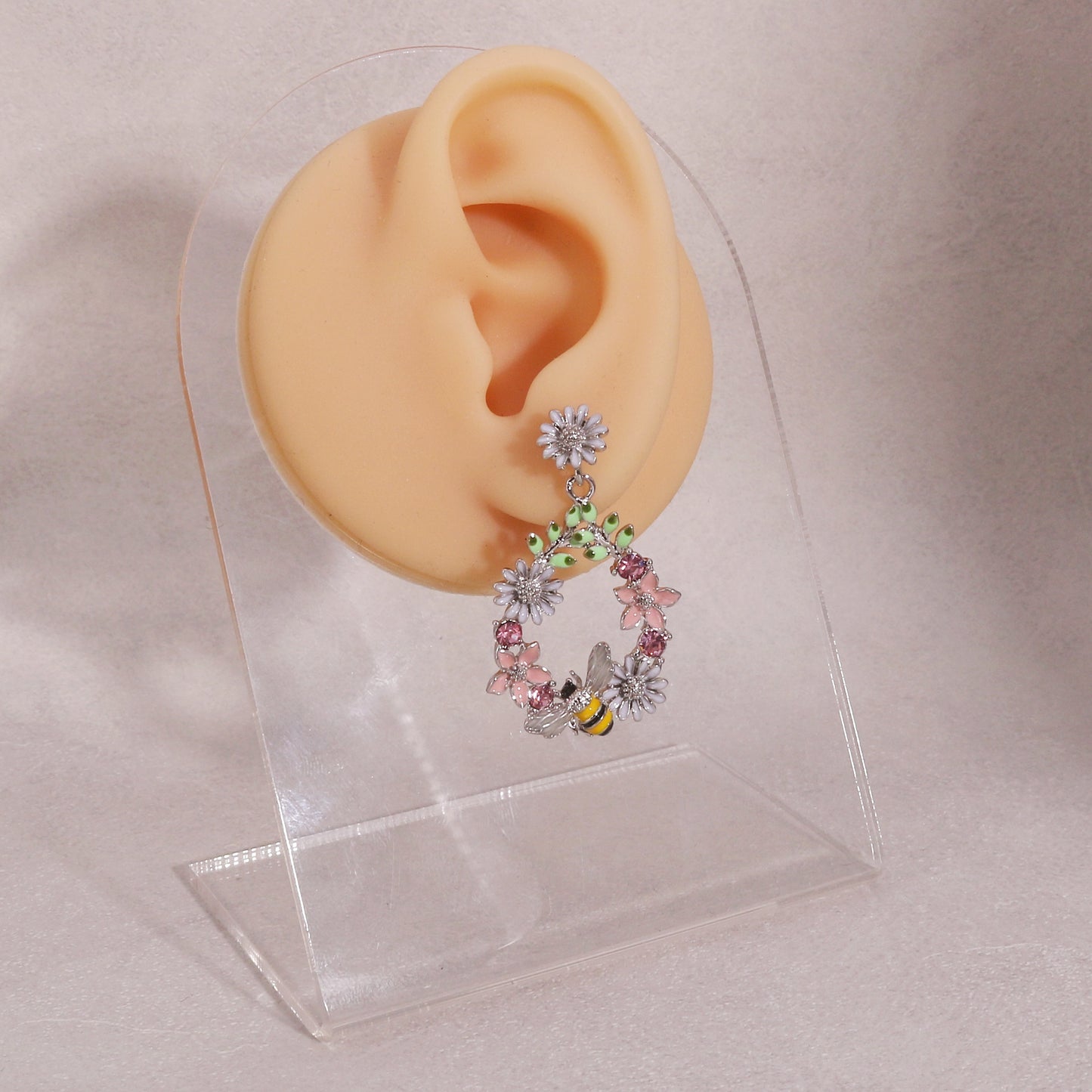 Elysia Statement Bee Garden Drop Earrings