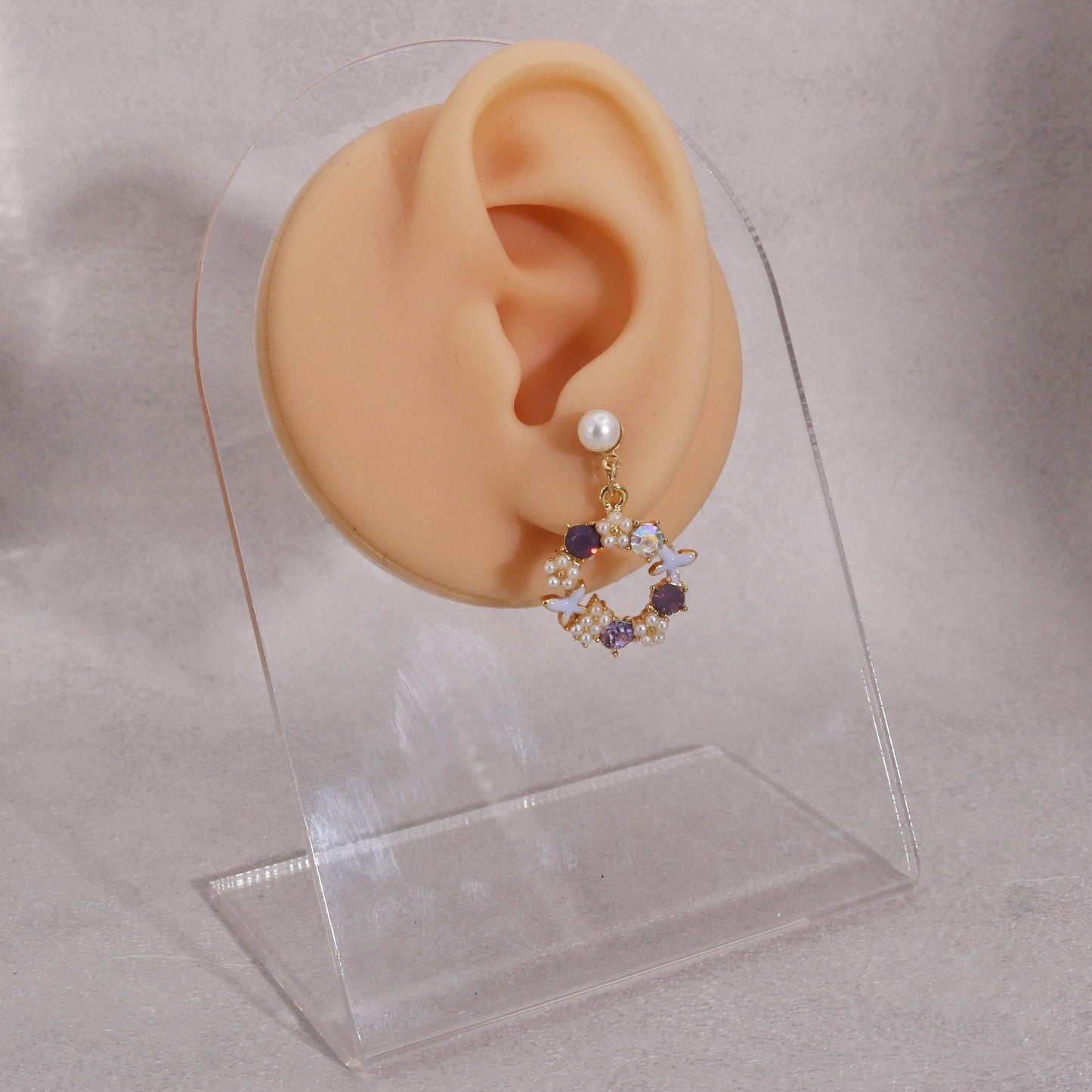 Delara Garden Crystal Dangle Earrings