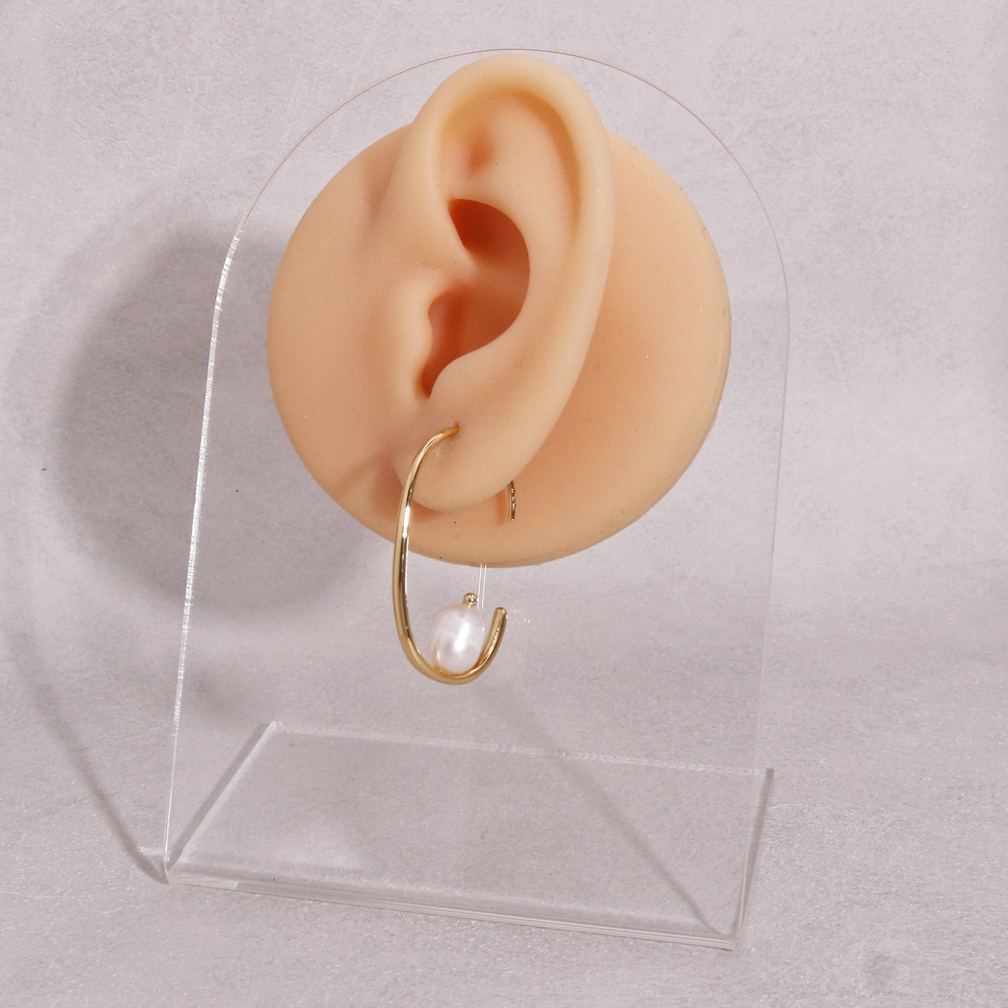 Allisa Freshwater Pearl Hoop Drop Earrings