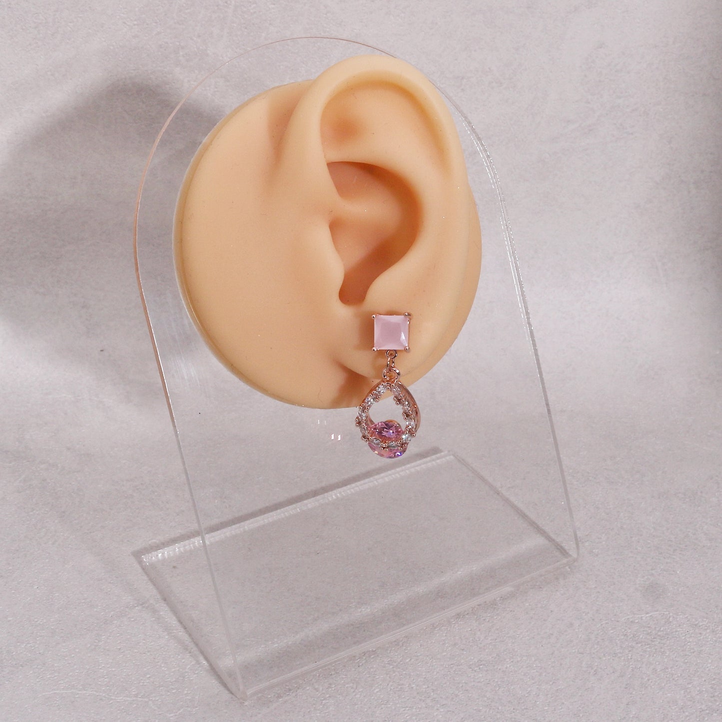Charlyn Glamor CZ Statement Drop Earrings