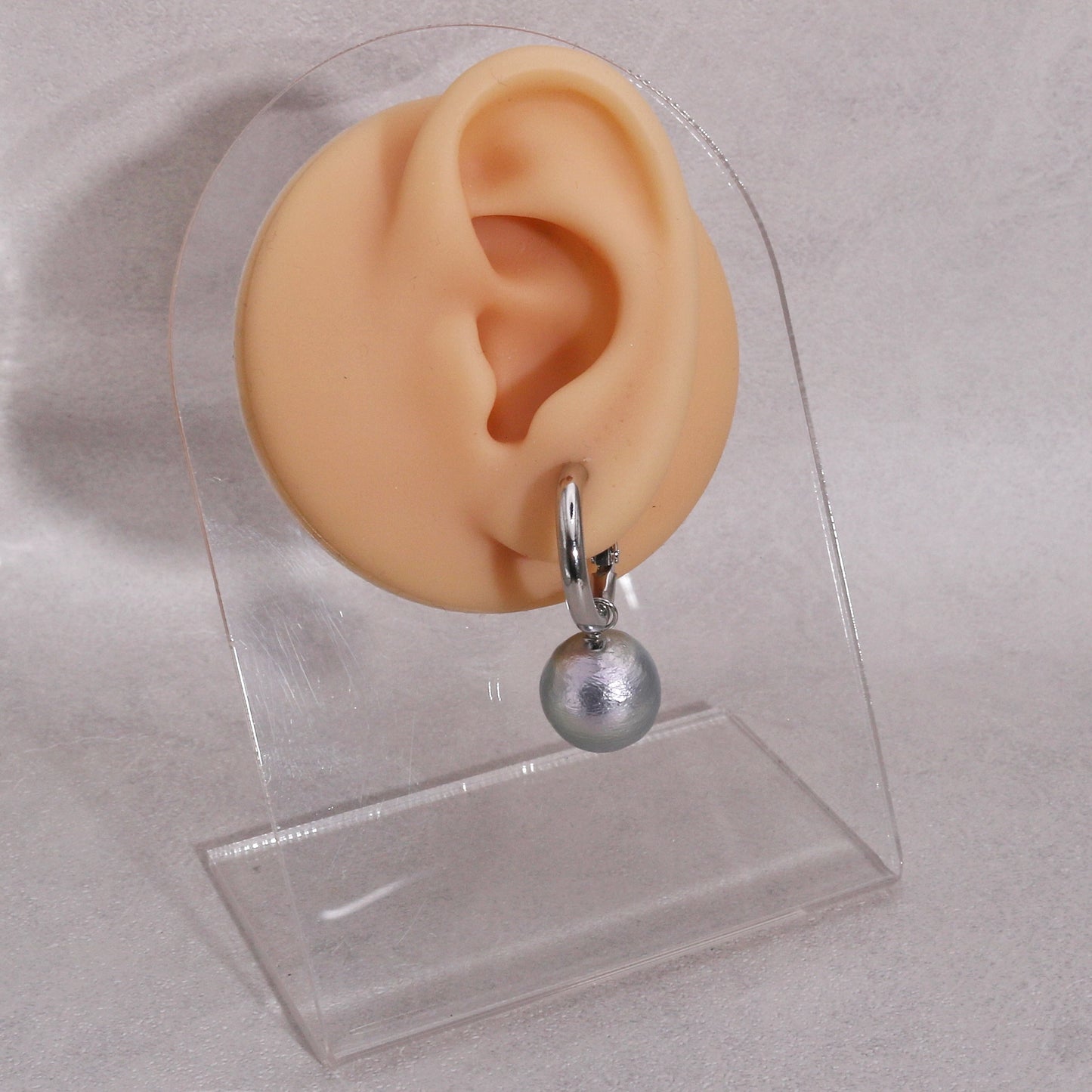 Colette Asymmetric Pearl and Crystal Grunge Drop Earrings