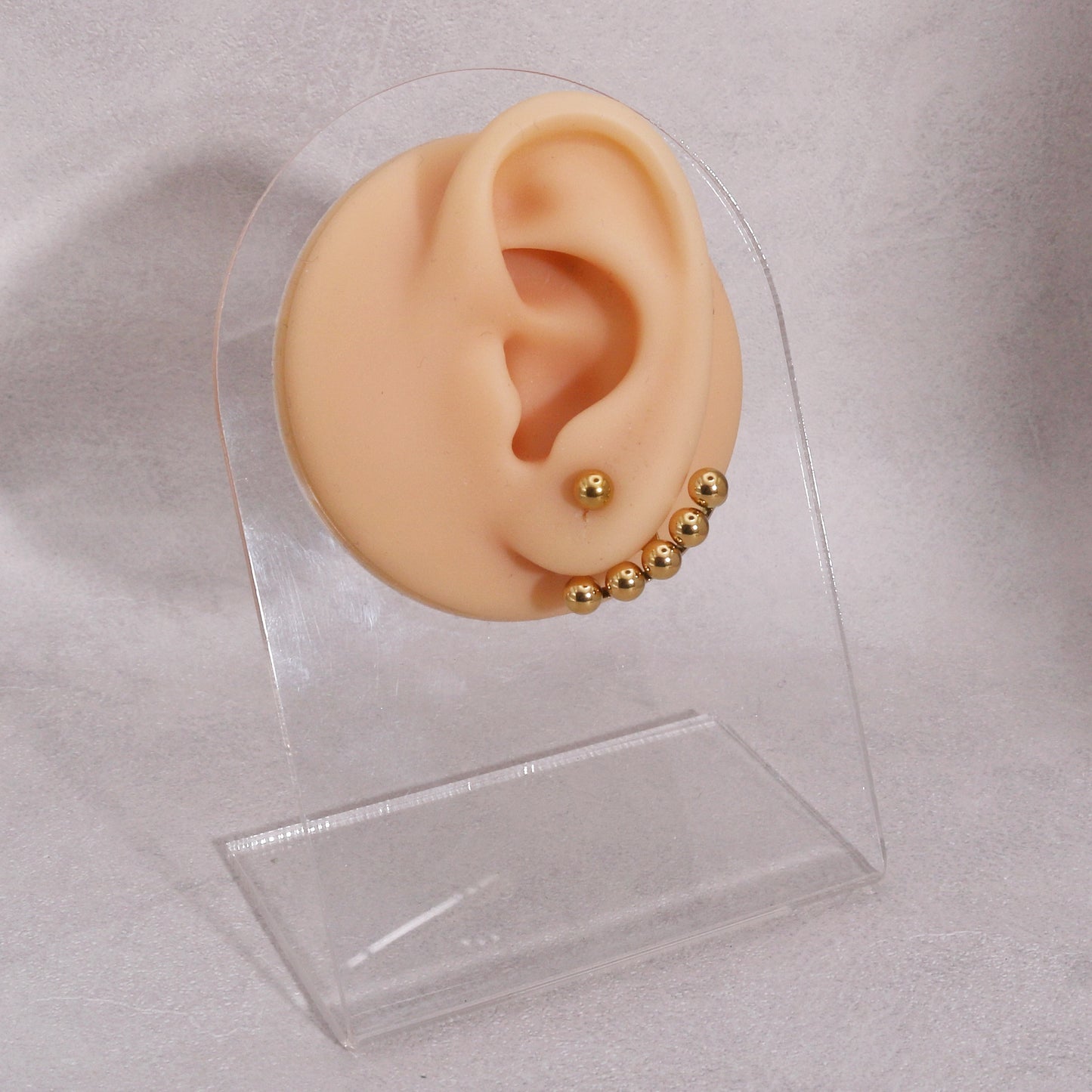 Charley Stainless Steel Beaded Drop Earring Jacket