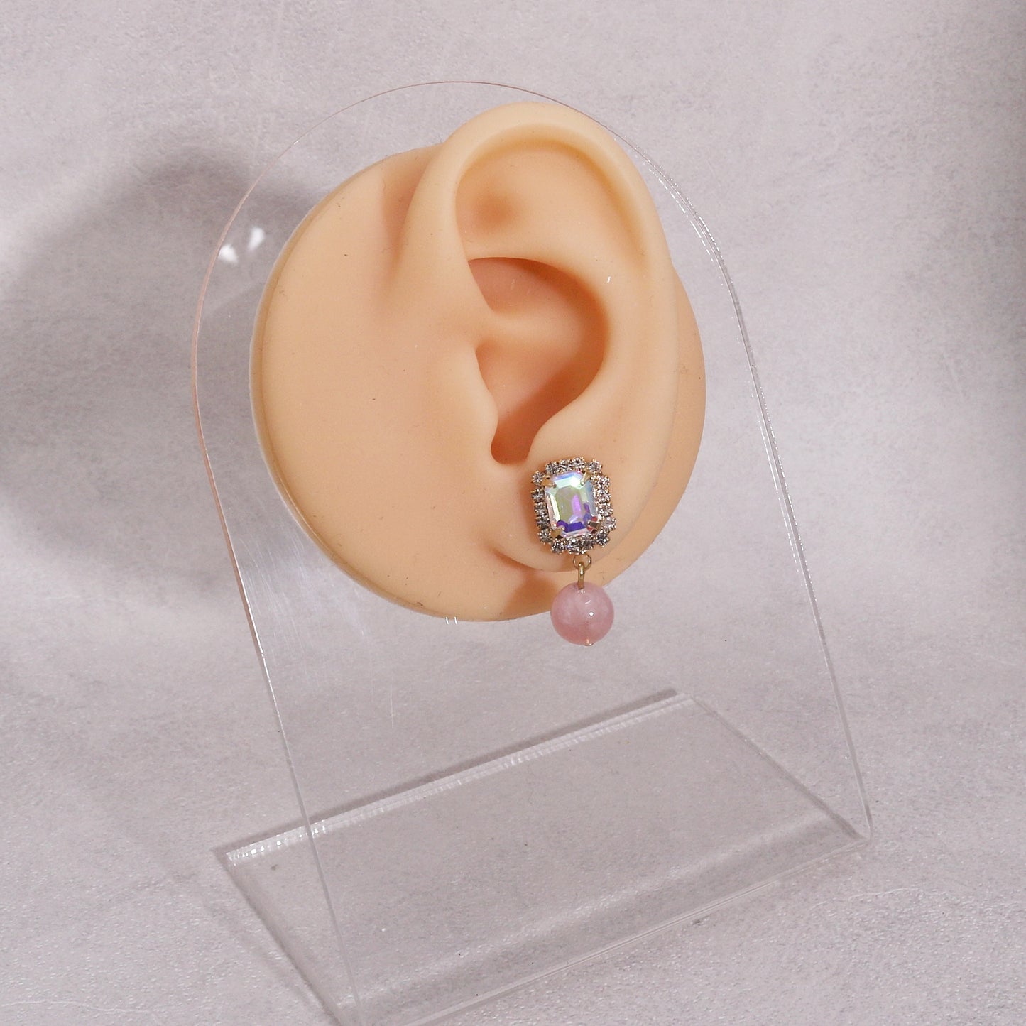 Olivia Natural Gemstone and Crystal Drop Earrings
