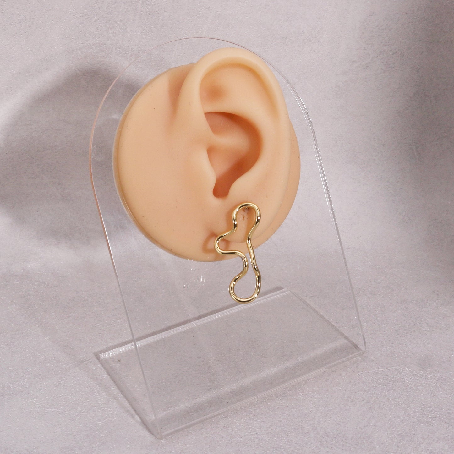 Asymmetric Minimalist Metallic Art Drop Earrings