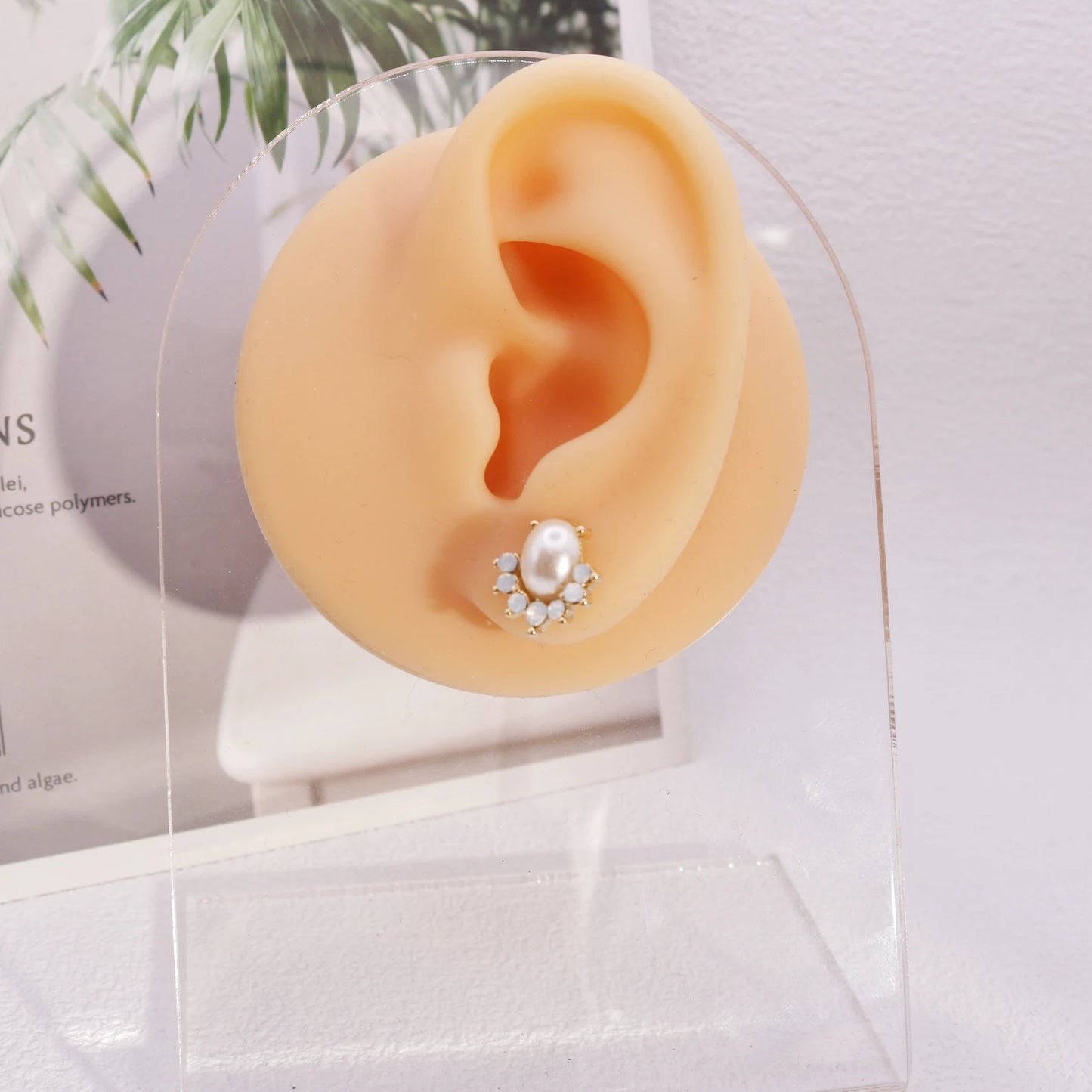 Reba Dainty CZ Crystal Stud Earrings