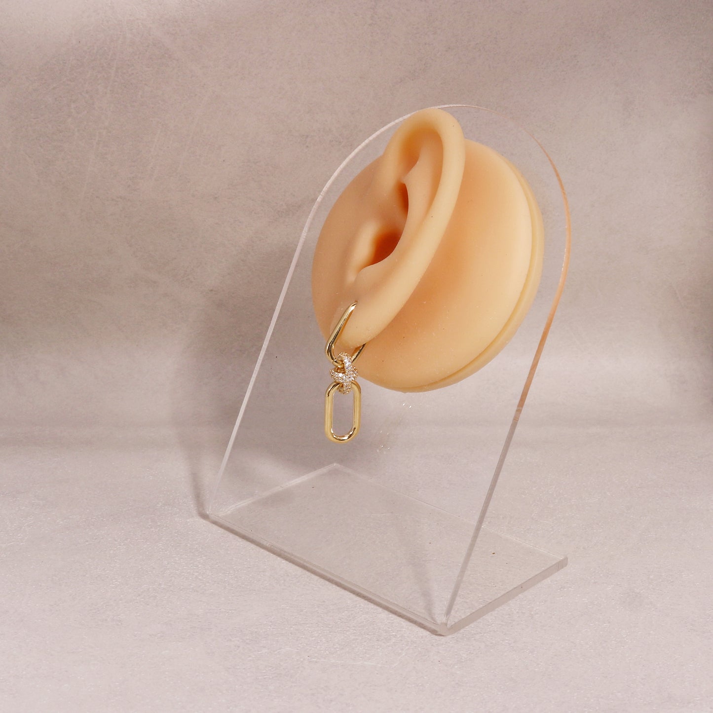 Merylin Modern Minimalist CZ Drop Earrings