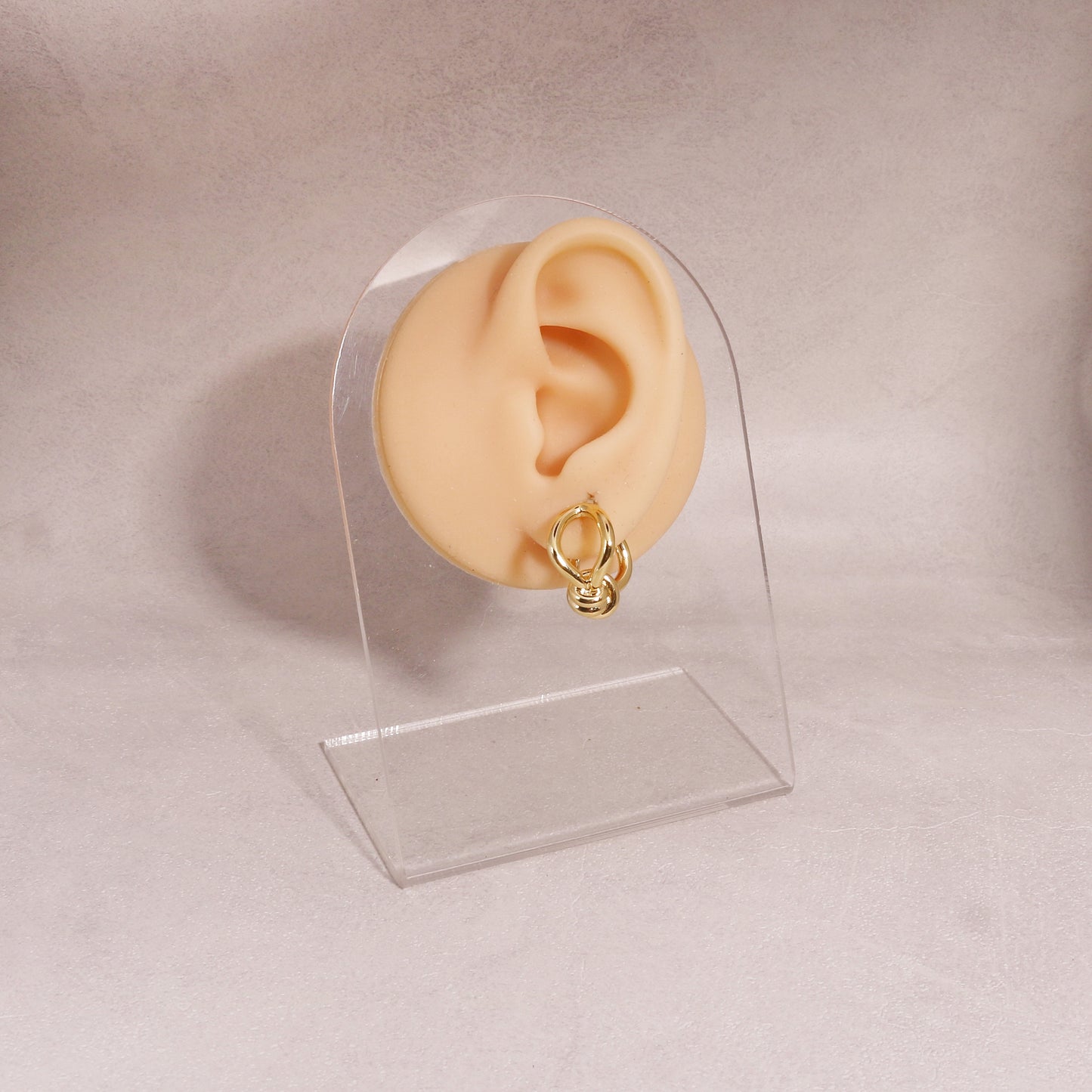 Alexis High Polish Metropolis Modern Hoop Earrings