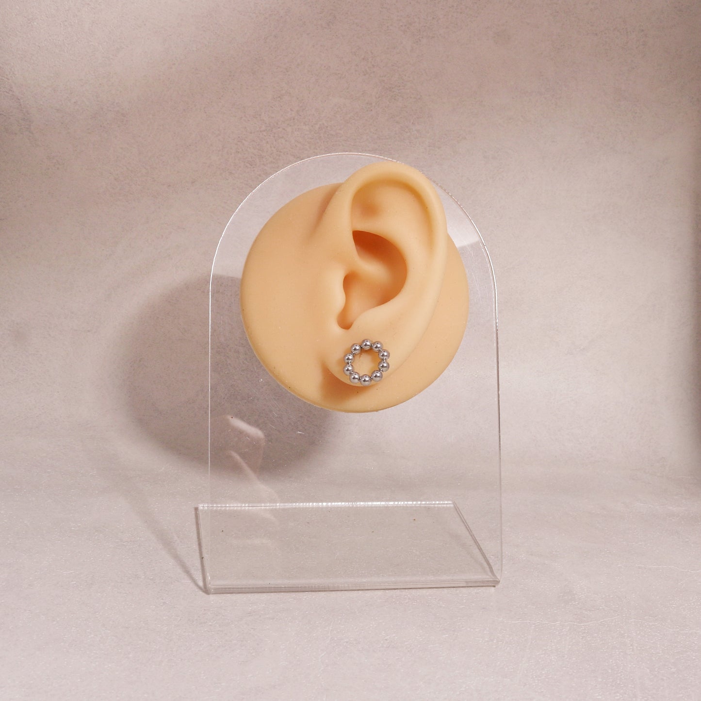 Heidi Floral Beaded Ring Mini Stud Earrings