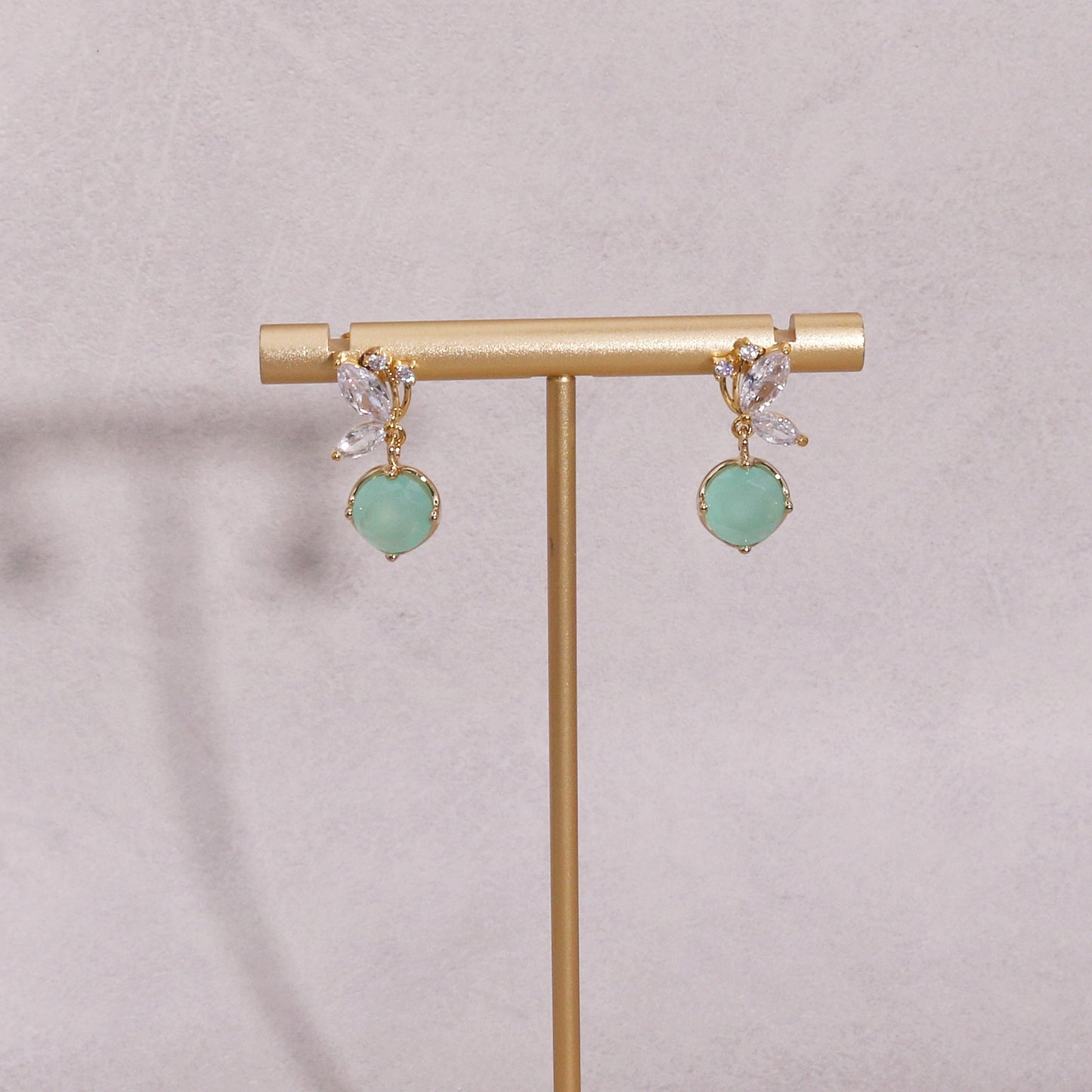 Adelia CZ Glitter Butterfly Short Dangle Earrings