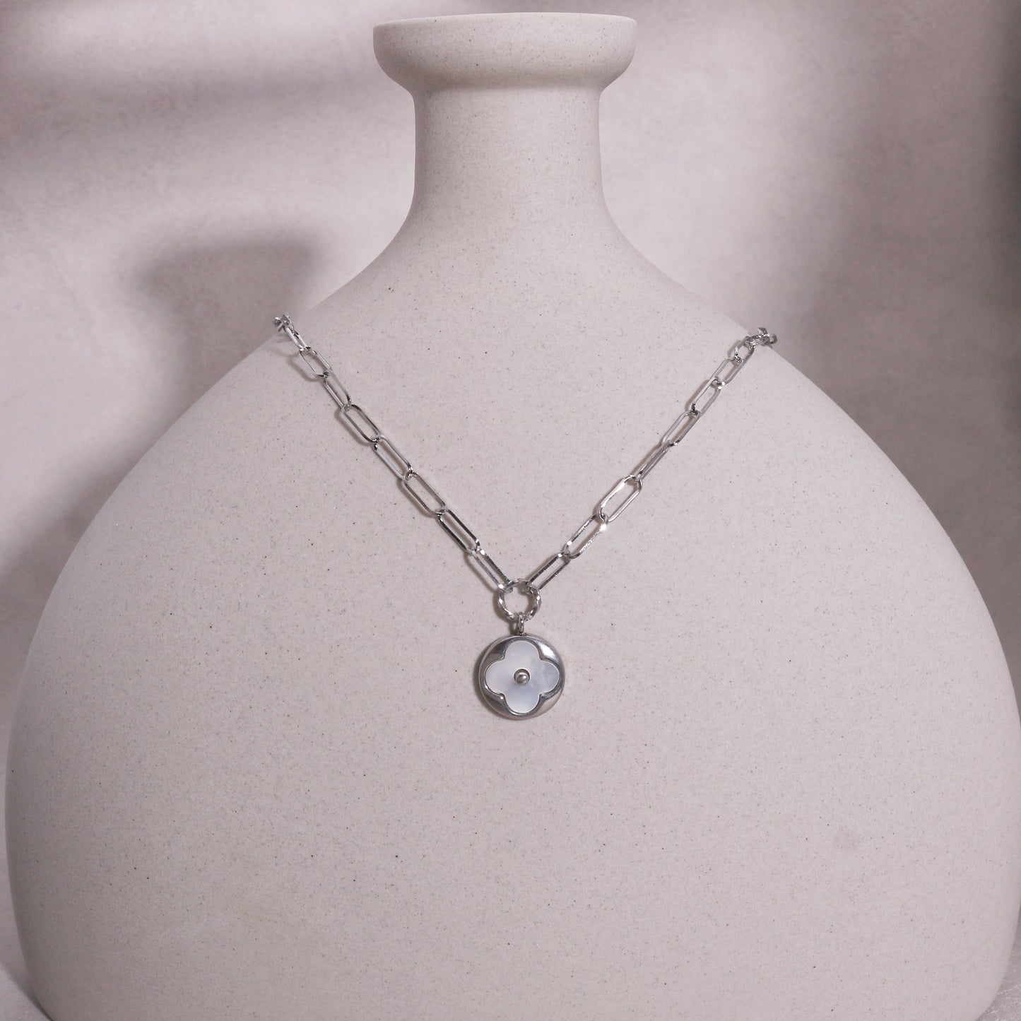Daniella Modern Minimalist Clover Necklace