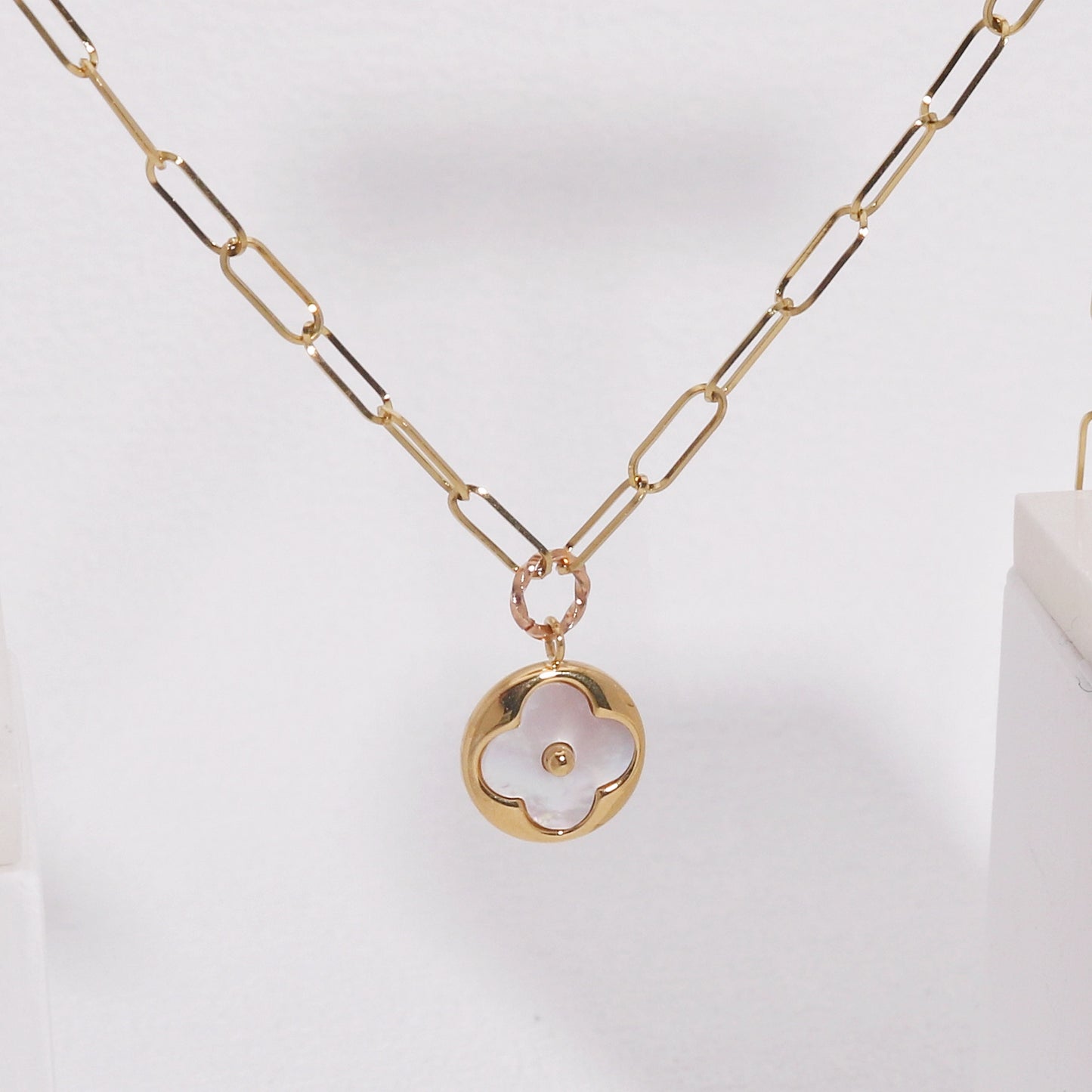 Daniella Modern Minimalist Clover Necklace
