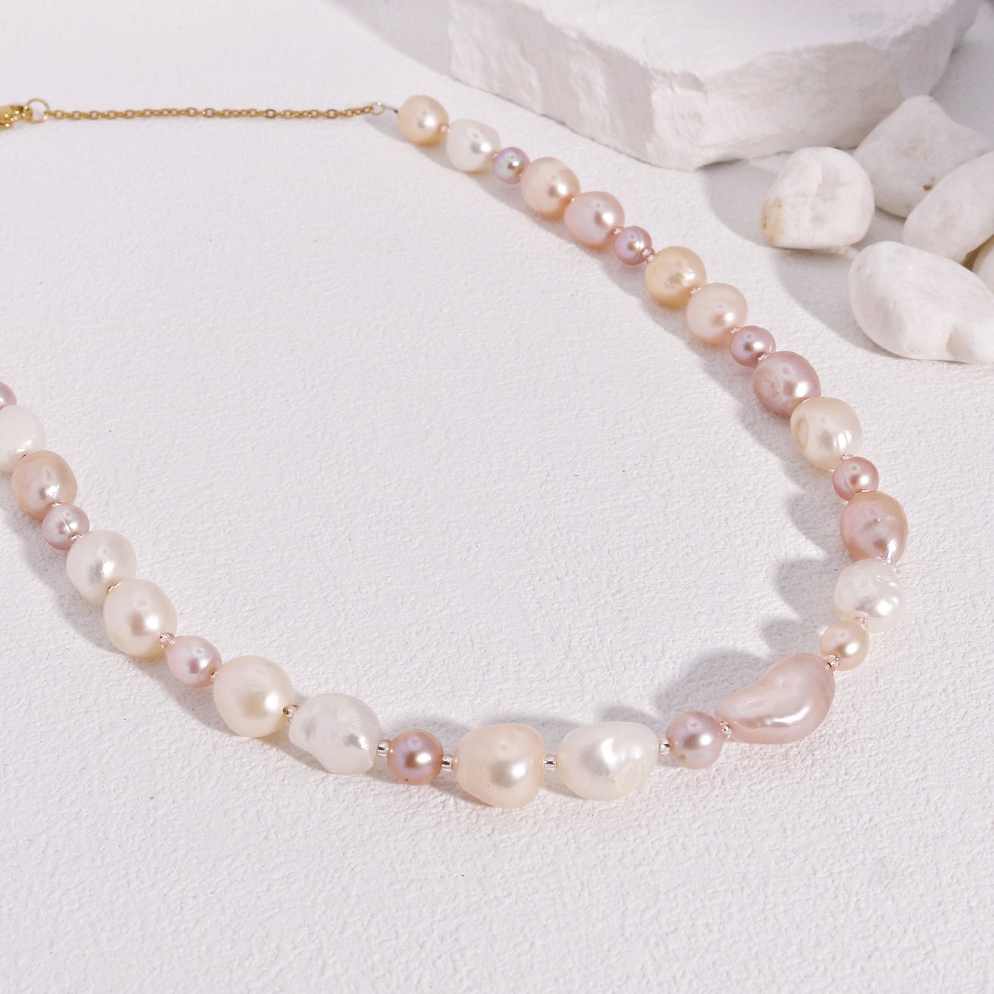 Paula Baroque Freshwater Pearl Handmade Necklace